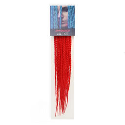 SIM-BRAIDS Афрокосы, 60 см, 18 прядей (CE), цвет красный(#RED) - Queen fair фото 5