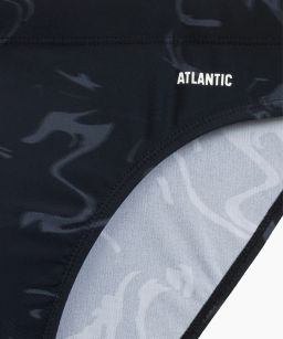 ATLANTIC KMT-339 Плавки спорт Print черный + графитовый  фото 4