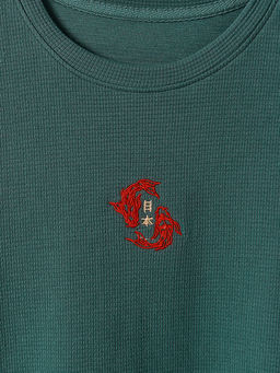 Футболка мужская прямая зеленая - Mark formelle фото 5