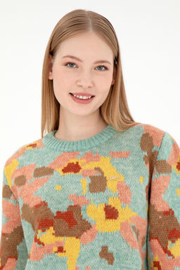 Женский свитер водно-зеленого цвета Неожиданная скидка в корзине - U.s. polo assn фото 2