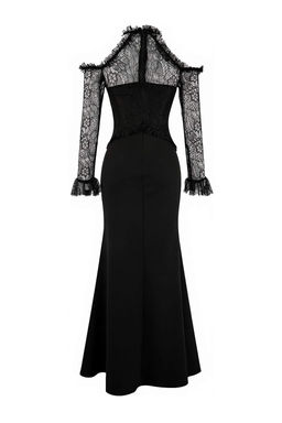 Siyah Dantel Maxi Abiye & Mezuniyet Elbisesi TPRSS26AE00028 - Trendyolmilla фото 8