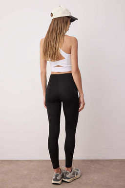 Siyah Dalg?c/Scuba Kumas Tam Boy Orme Spor Tayt THMAW26TY00007 - Trendyolmilla фото 10