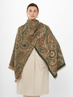 в составе ШЕРСТЬ и КАШЕМИР Большой, мягкий, теплый двусторонний палантин - Tantino фото 6