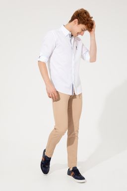 U. S. Polo Assn Мужские брюки песочного цвета из парусины - U.s. polo assn фото 3