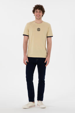 Erkek Regular Fit Bisiklet Yaka A__k Haki Ti__rt Sepette S_rpriz _ndirim - U.s. polo assn фото 4