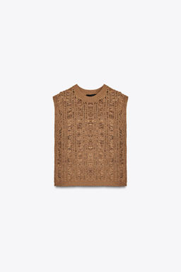 RIBBED KNIT TOP - Zara фото 3