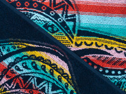 Полотенце махровое 6с102.411ж1 Этно-слон (т.радужка) 67х150см