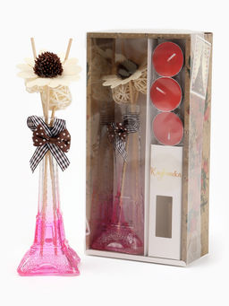 Набор подарочный «Париж» (диффузор и свечи) клубника, «Богатство Аромата»