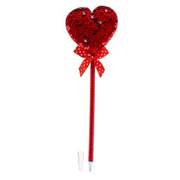 Цена за 12 шт. Ручка Сердечки, с пайетками, синие чернила, МИКС - Simaland фото 9