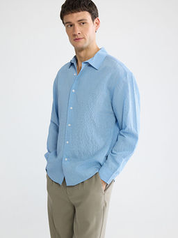 Regular Fit ?izgili Erkek G?mlek