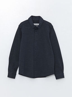 Uzun Kollu Dokulu Erkek ?ocuk G?mlek