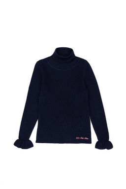 Темно-синий свитер для девочки - U.s. polo assn фото 7