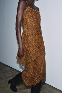 ZW COLLECTION LIMITED EDITION LACE STRAPPY TOP - Zara фото 4