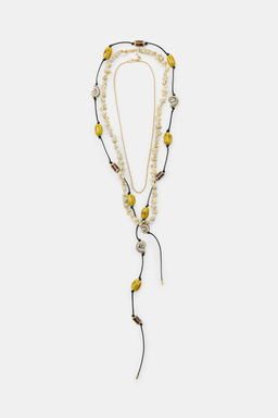 PACK 3 COLLARES CORD?N CONCHAS CER?MICA / Multicolor - Zara фото 3