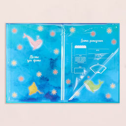 Свидетельство о рождении Дельфины тиснение, А5 - Дарим Красиво фото 4