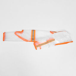 Дождевик-комбинезон для собак, р-р XL (ДС 38, ОГ 52 см, вес 12-16 кг), прозрачный-оранжев - Simaland фото 2