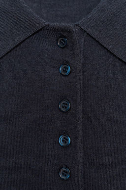 PLAIN KNIT POLO SHIRT - Zara фото 9