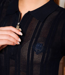 Футболка #КТ8209, тёмно-синий