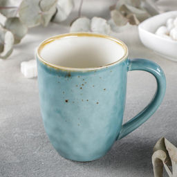 Кружка Magistro Церера, 400 мл, фарфор, голубая