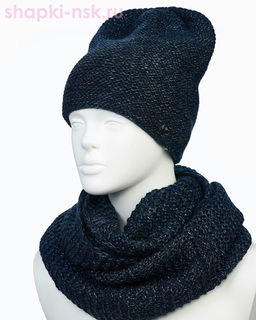 55335-1 Комплект женский (колпак+снуд) (56-58) - Static фото 4