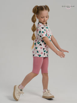 Костюм Актив зеленые сердечки-сухая роза - Sovalina фото 23