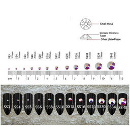 Nail Art Набор страз для ногтей, желтый голография  фото 3