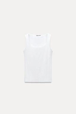 WIDE STRAP POLYAMIDE VEST TOP - Zara фото 13