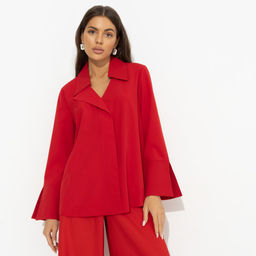 Блуза с имитацией застёжки, Амбассадор стиля (red) - Charutti фото 2