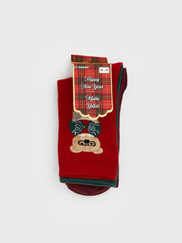 Ay? Teddy Bask?l? Kad?n Soket ?orap 3l?