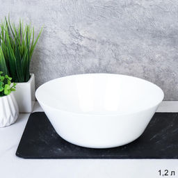 Салатник 1200 мл Евро / EVR75 (white) /уп 48/