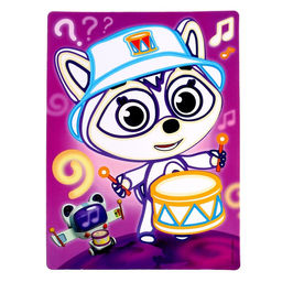 Аппликация из песка «Енотки» «В ритме марша»