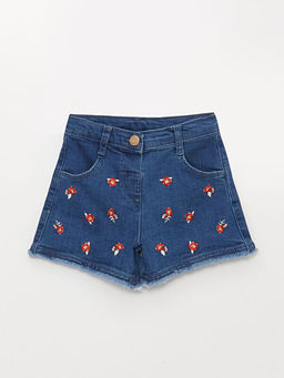 Nak?? Detayl? K?z Bebek Jean ?ort