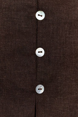 CAMISA MANGA SISA CON LINO / Marr?n - Zara фото 6