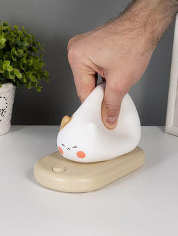 Ночник "Котёнок на коврике" LED 3Вт 5V USB АКБ 9х15х13,2 см