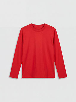 Bisiklet Yaka Uzun Kollu Erkek ?ocuk Ti??rt