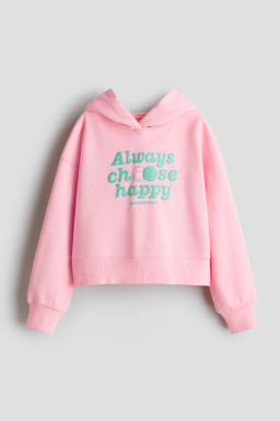 Sudadera con capucha y motivo