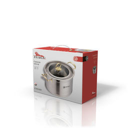 Кастрюля нерж 4,1 л ZEIDAN, ст. крыш арт. Z-501059GOLD ВЫВОД