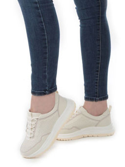 05-PDL250-2 LT. BEIGE Кроссовки женские (натуральная кожа)