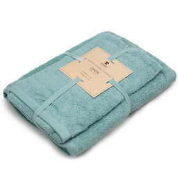 Набор махровых полотенец GINZA 2 шт. (50х90 - 1 шт., 70х140 - 1шт.), 100% хлопок, 450 гр./кв.м., Кэмел - Традиция фото 2