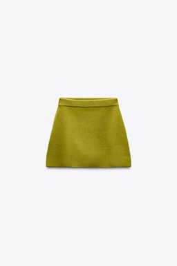 PLAIN KNIT MINI SKIRT - Zara фото 10