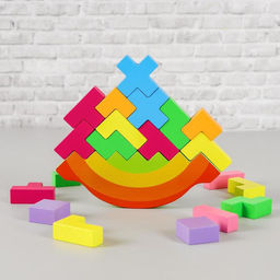 Балансир Тетрис 22,5х22,5х2 см, 21 элемент - Simaland фото 2