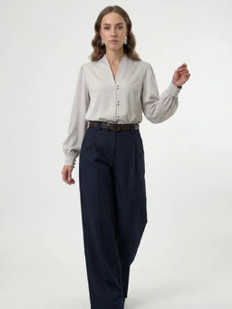 Блузка OD-735-15 серо-коричневый