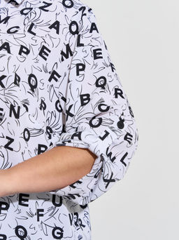 Рубашка 0199-4а белый мрамор - Aquarell фото 5