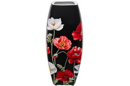 Ваза 3,15 л 12,5*12,5*30 см Маки на черном квадрат, NEW BONE CHINA - Elan gallery фото 6
