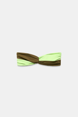 TOP BIKINI BANDEAU COMBINADO / Verde - Zara фото 5