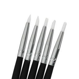 Набор кистей для рисования, 5 штук, круглые, латекс, маленькие