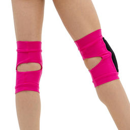 Наколенники для гимнастики и танцев Grace Dance, с уплотнителем, р. XXS, 3-5 лет, цвет фуксия/чёрный  фото 5