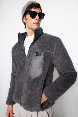 TRENDYOL MAN Siyah Regular Fit Etiket Detayl? Welsoft Pelus K?sl?k Mont TMNAW24MO00007 - Trendyolmilla фото 21