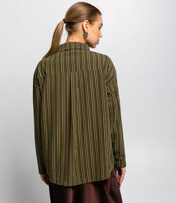 Рубашка #КТ8843 (1), хаки - Dommod фото 3