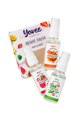 Набор гелей-смазок Yovee для любви (721002+721006+721014), вкусовые (малина+мята+карамель), 3х50 мл - Yovee by toyfa фото 3